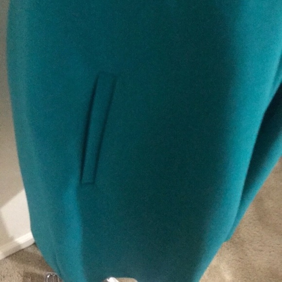 Loft Green Vneck dress size 10 - Picture 5 of 5